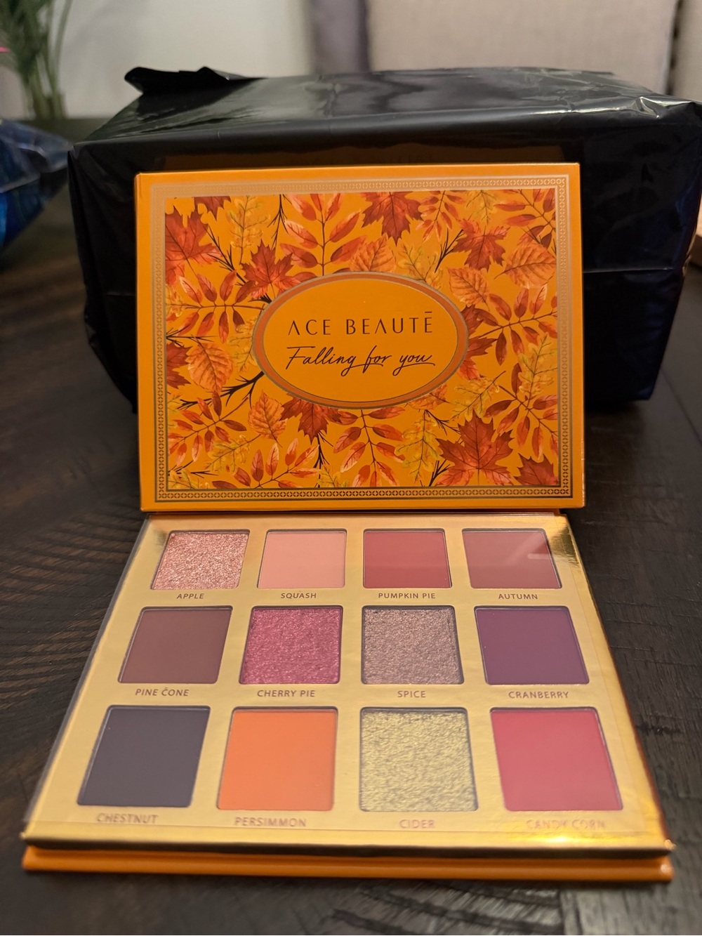 Ace Beauté Falling For You Eyeshadow Palette - Orange, Pink, Purple & Gold Tones